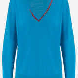 MAGLIA IN LANA CON DECORAZIONE SULLO SCOLLO 011204 3700503 DRIES VAN NOTEN 