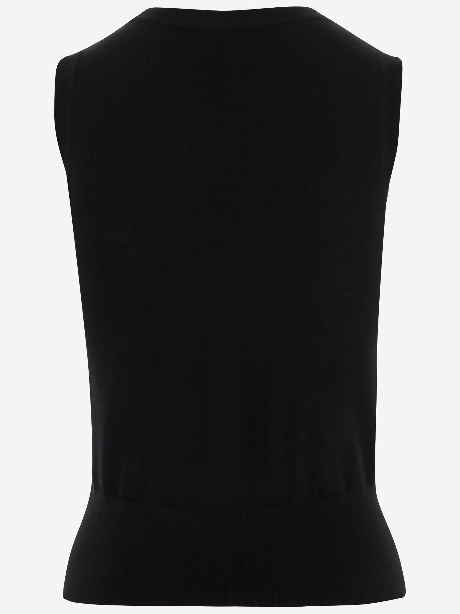 TOP IN LANA CON MOTIVO APPLICATO 011207 3700900 DRIES VAN NOTEN 