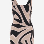ABITO IN VISCOSA STRETCH CON STAMPA LABIRINTO 6HJG406H746 038 EMILIO PUCCI 