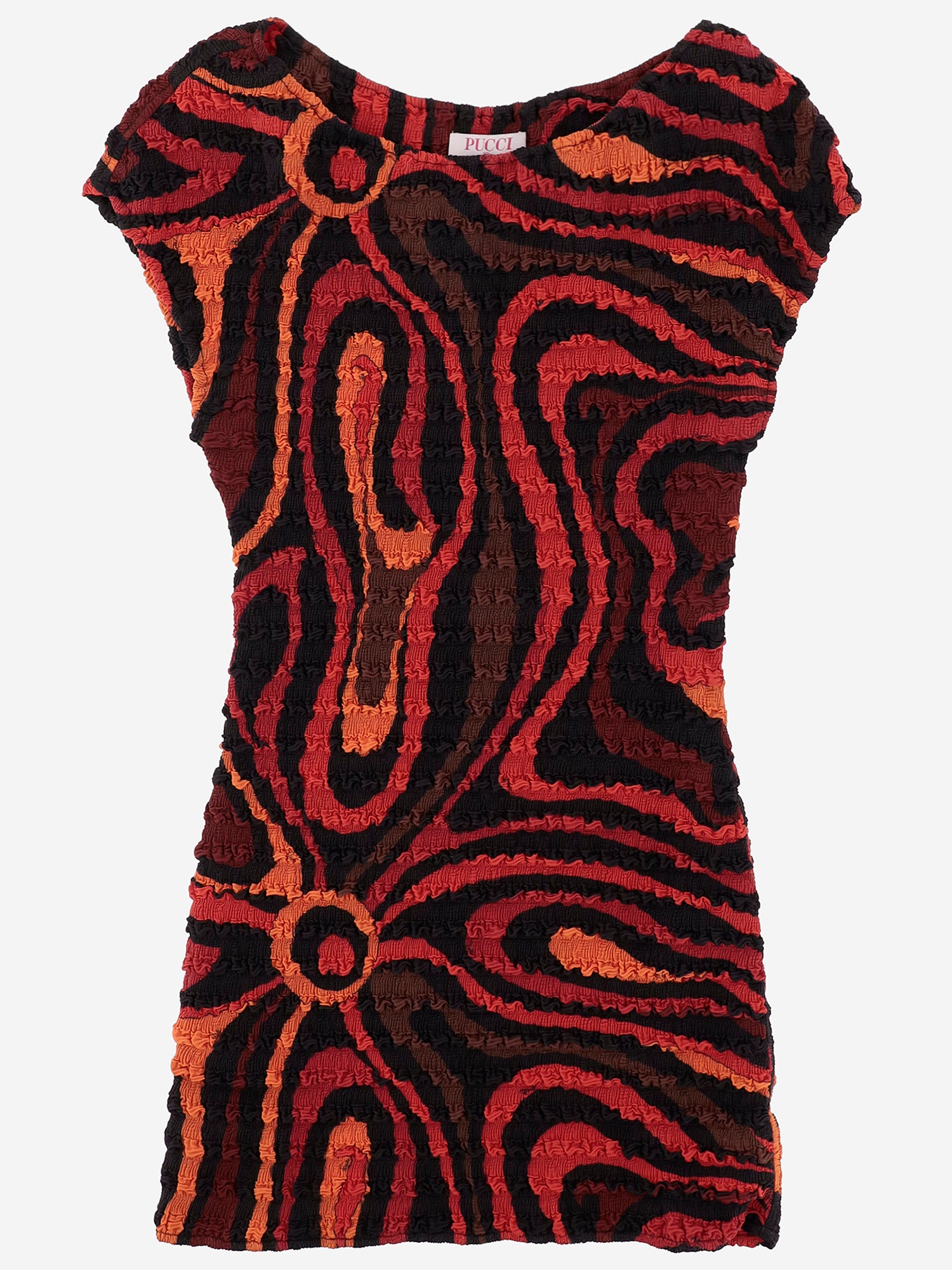 ABITO IN NYLON CON LAVORAZIONE INCRESPATA 6HJG506H768 002 EMILIO PUCCI 