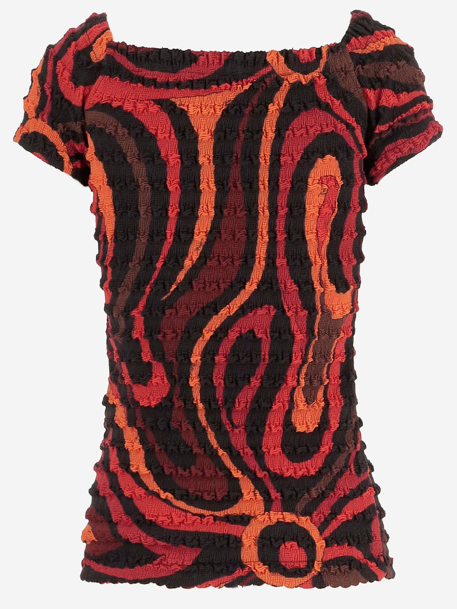 TOP IN NYLON CON LAVORAZIONE INCRESPATA 6HJM416H768 002 EMILIO PUCCI 