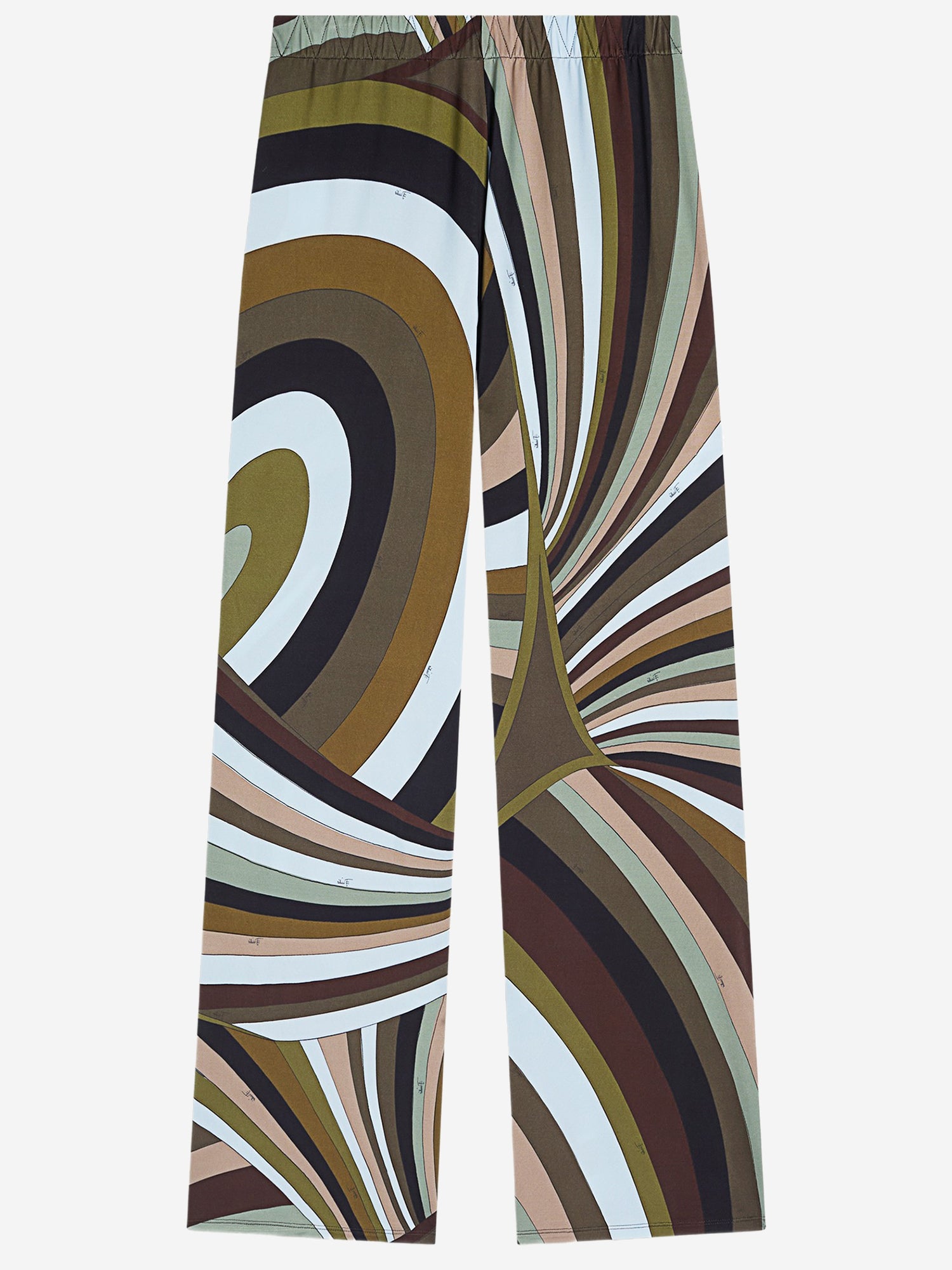 Pantaloni in viscosa stretch con stampa Iride 6HJT306H757 008 EMILIO PUCCI 