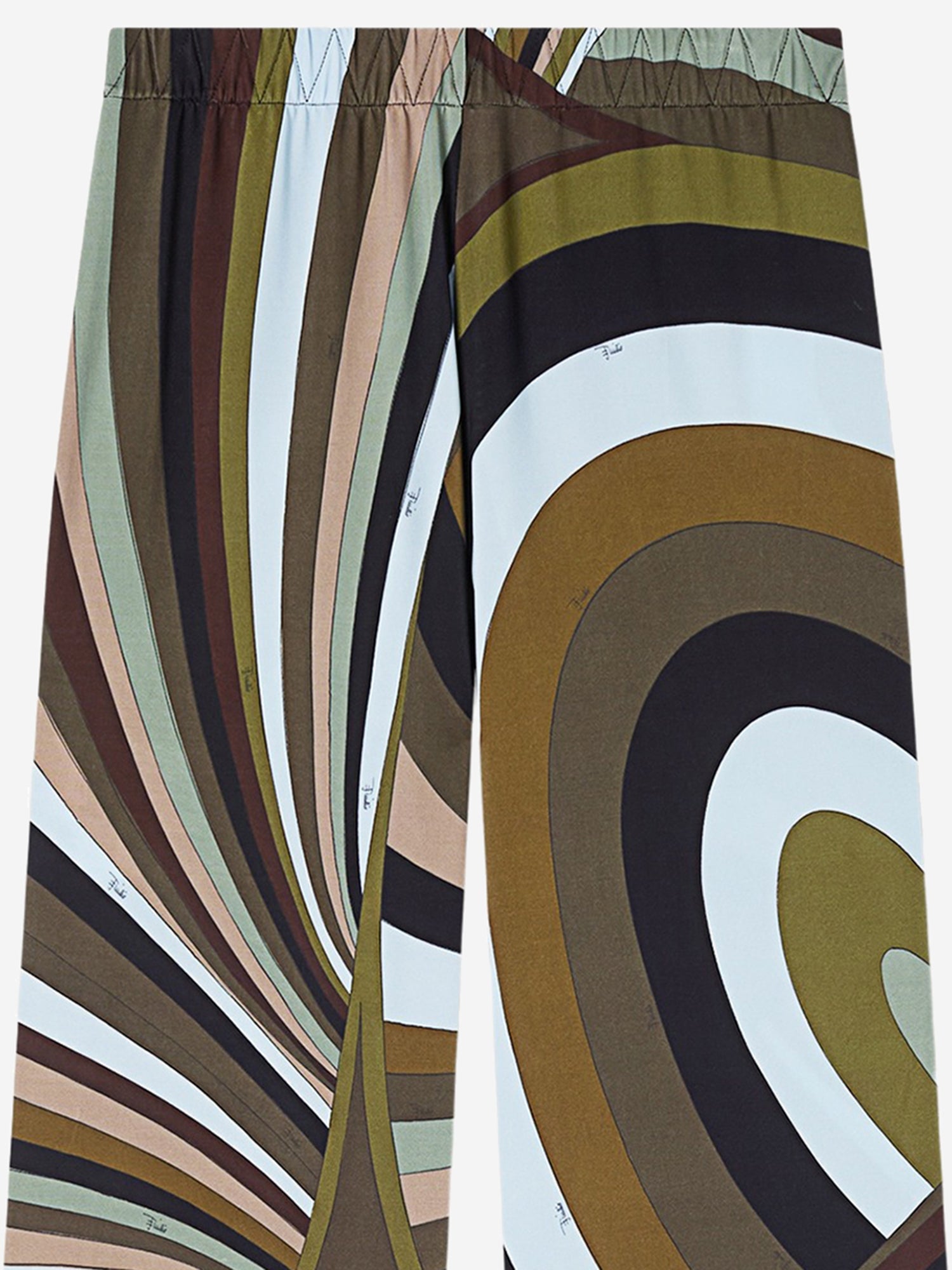 Pantaloni in viscosa stretch con stampa Iride 6HJT306H757 008 EMILIO PUCCI 