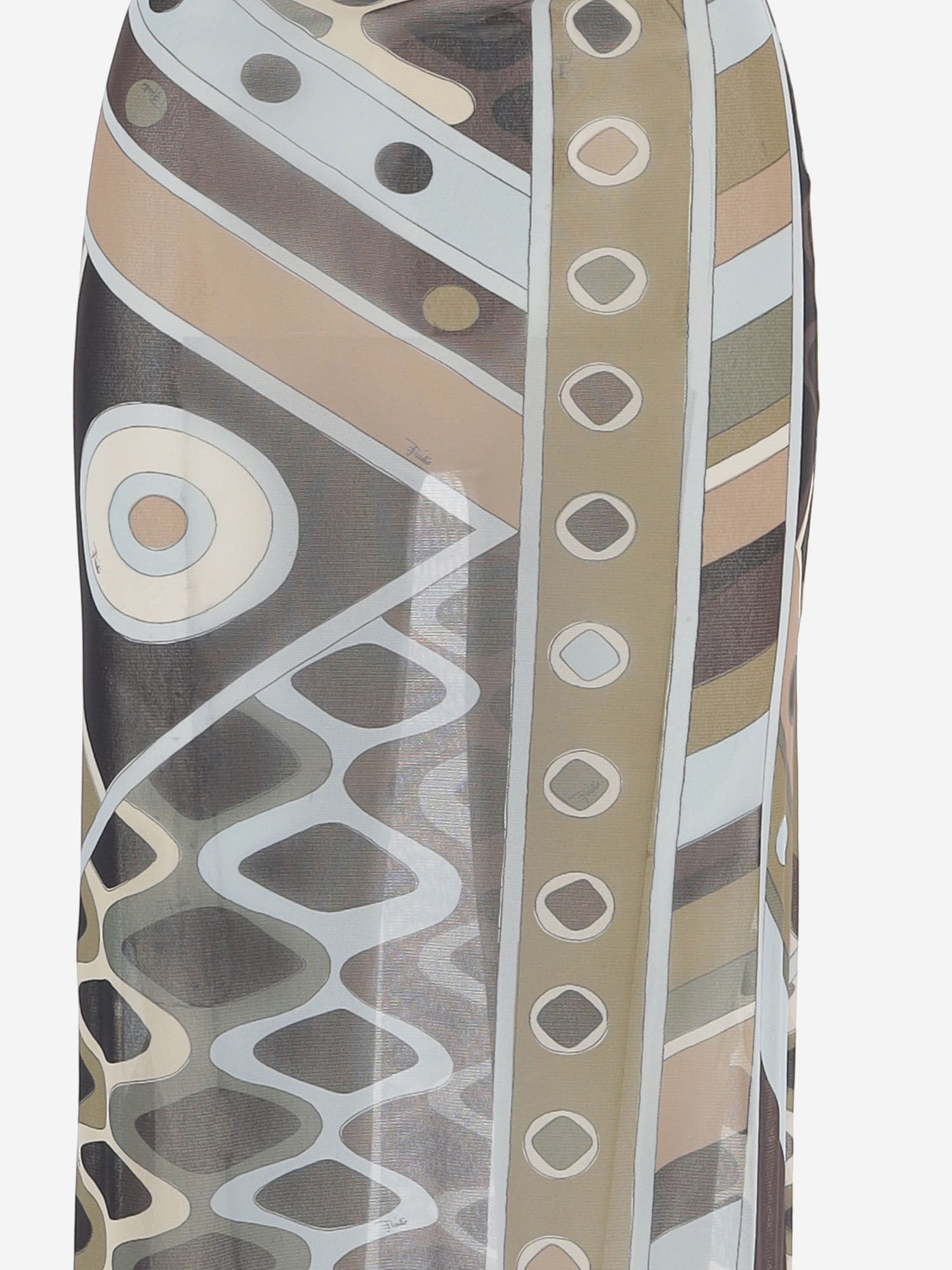GONNA LUNGA IN SETA CON STAMPA VIVARA 6HJW016H849 016 EMILIO PUCCI 
