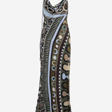 ABITO LUNGO IN SETA E VISCOSA CON MOTIVO FANTASIA 6HRI106H888 064 EMILIO PUCCI 