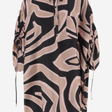 ABITO IN SETA IN STAMPA LABIRINTO 6HRL116H741 031 EMILIO PUCCI 