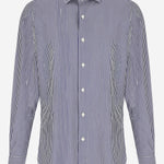 CAMICIA IN COTONE CON MOTIVE A RIGHE C0499 02 FINAMORE 