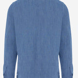 CAMICIA IN COTONE E LINO C0724D 04 FINAMORE 