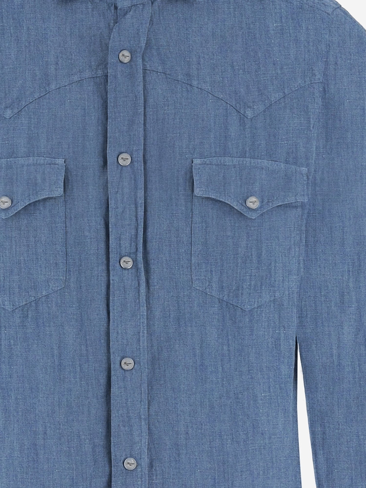 CAMICIA IN COTONE E LINO C0724D 04 FINAMORE 