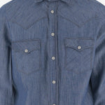 CAMICIA IN COTONE E LINO C0724D 11 FINAMORE 