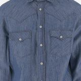CAMICIA IN COTONE E LINO C0724D 11 FINAMORE 