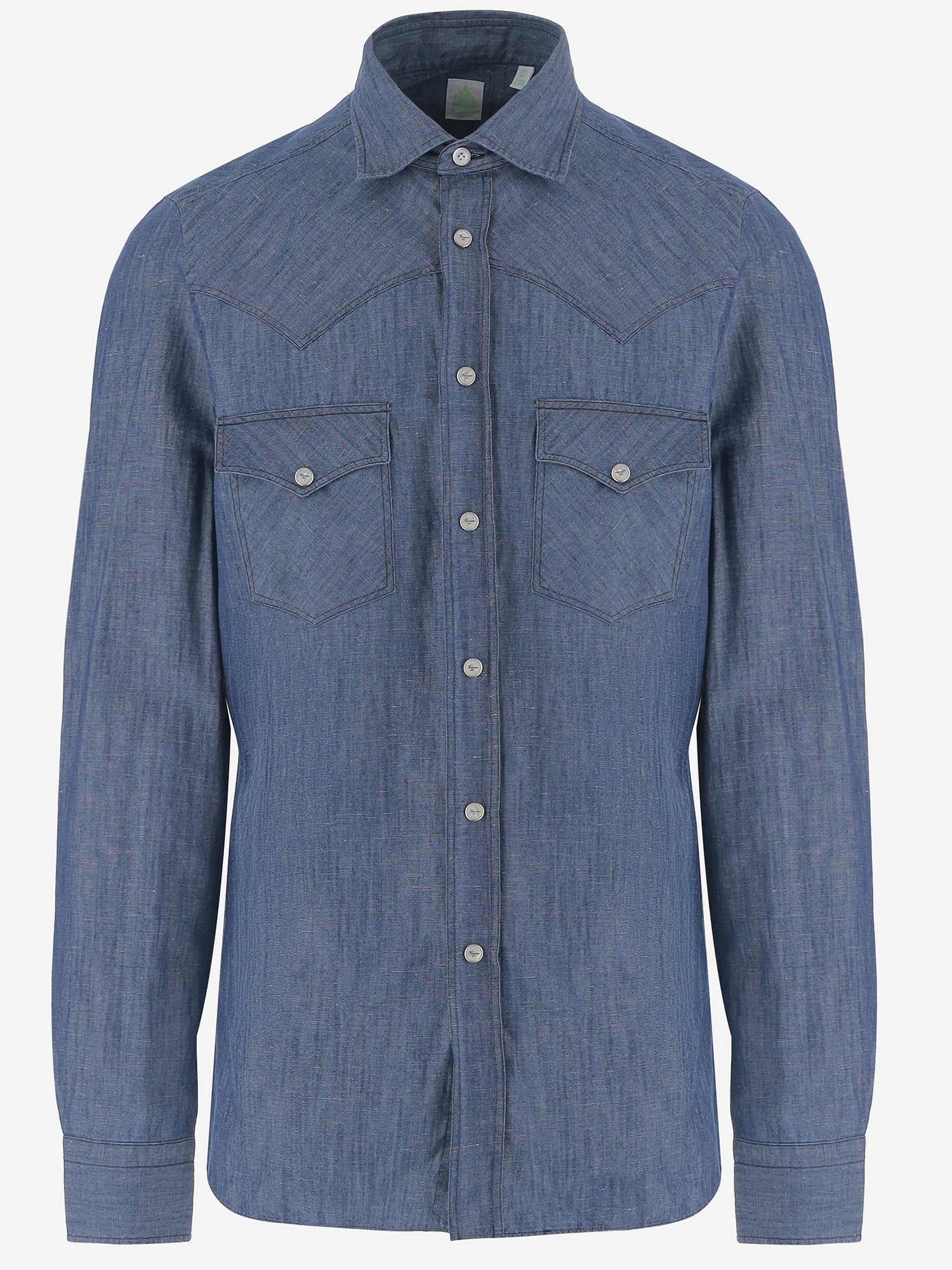 CAMICIA IN COTONE E LINO C0724D 11 FINAMORE 