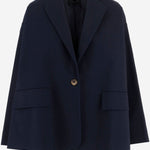 GIACCA OVERSIZE IN COTONE CON CHIUSURA MONO BOTTONE 4113 43785859 F.IT 