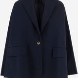 GIACCA OVERSIZE IN COTONE CON CHIUSURA MONO BOTTONE 4113 43785859 F.IT 