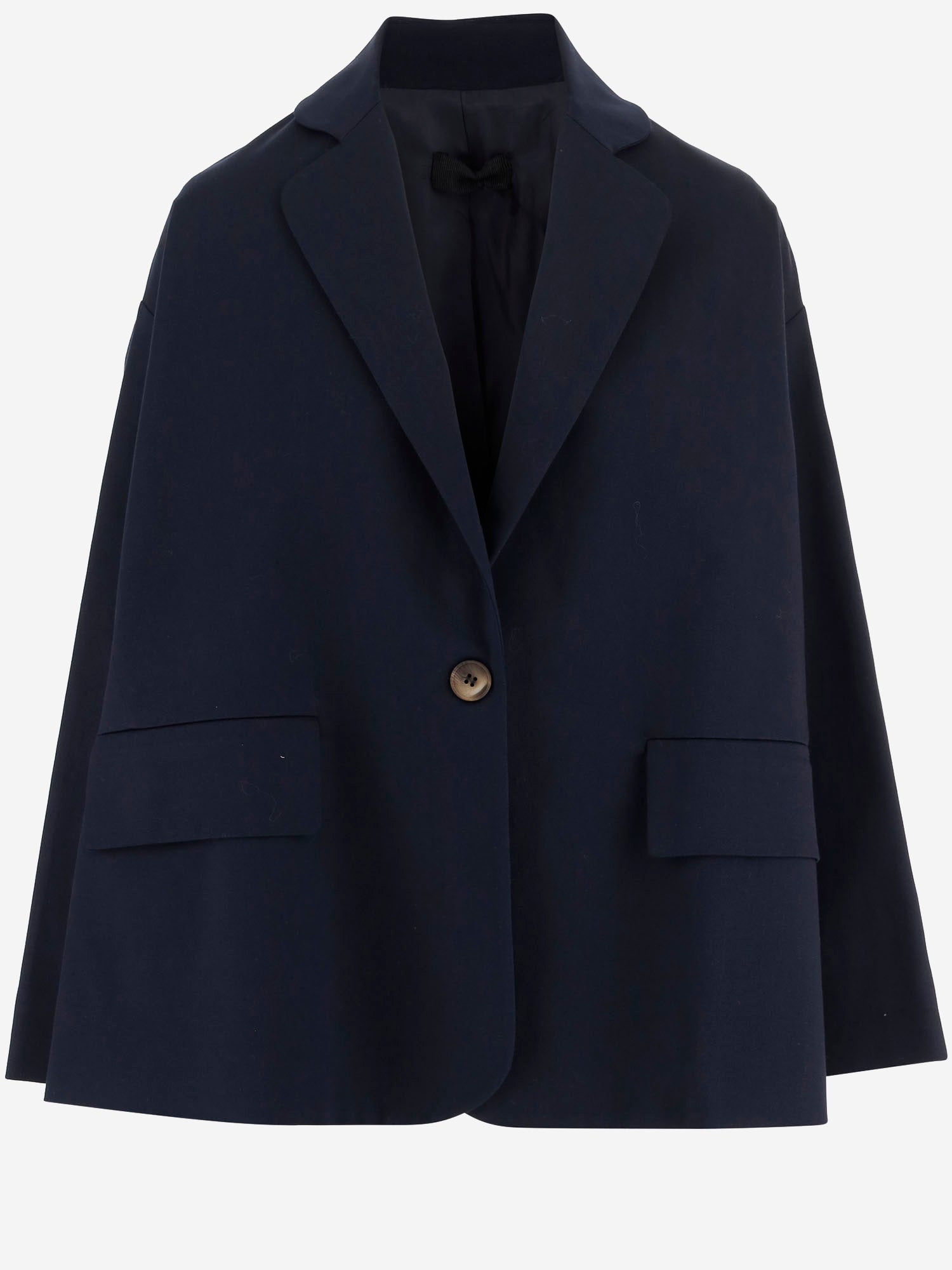 GIACCA OVERSIZE IN COTONE CON CHIUSURA MONO BOTTONE 4113 43785859 F.IT 