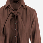 ABITO IN MISTO LYOCELL CON COLLO ANNODATO 4281 31170748 F.IT 