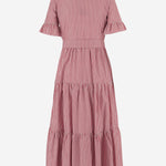 ABITO IN COTONE A RIGHE CON COLLO ARRICCIATO 4394 48510008 F.IT 