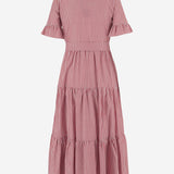 ABITO IN COTONE A RIGHE CON COLLO ARRICCIATO 4394 48510008 F.IT 