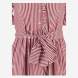 ABITO IN COTONE A RIGHE CON COLLO ARRICCIATO 4394 48510008 F.IT 