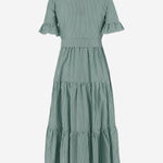 ABITO IN COTONE A RIGHE CON COLLO ARRICCIATO 4394 48510132 F.IT 