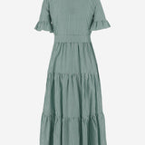 ABITO IN COTONE A RIGHE CON COLLO ARRICCIATO 4394 48510132 F.IT 