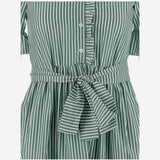 ABITO IN COTONE A RIGHE CON COLLO ARRICCIATO 4394 48510132 F.IT 
