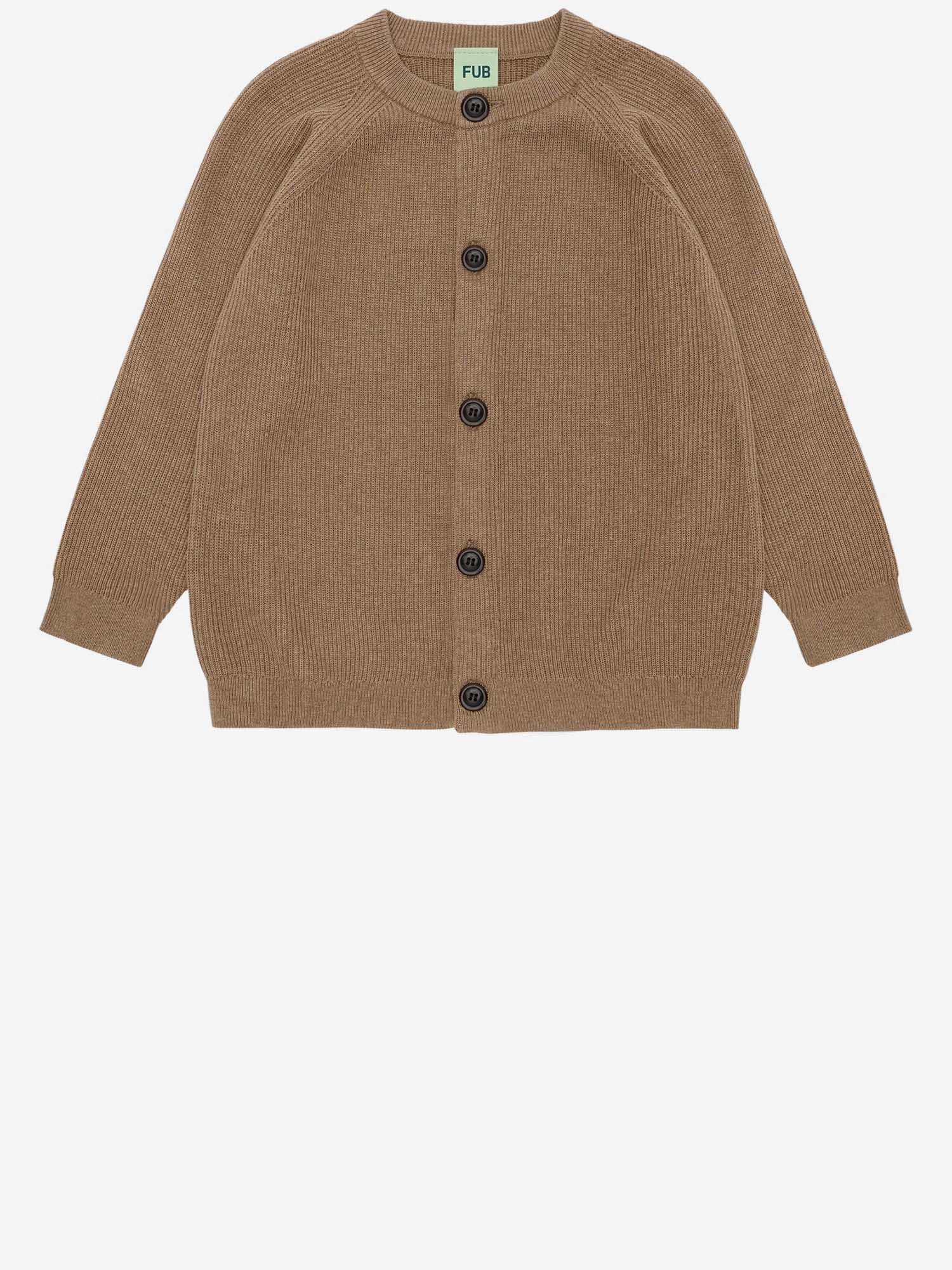 CARDIGAN IN COTONE 4626 CAMELMELANGE FUB KIDS 