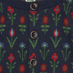 CARDIGAN IN COTONE CON MOTIVO FLOREALE 7526 DARKNAVYFLOWER FUB KIDS 