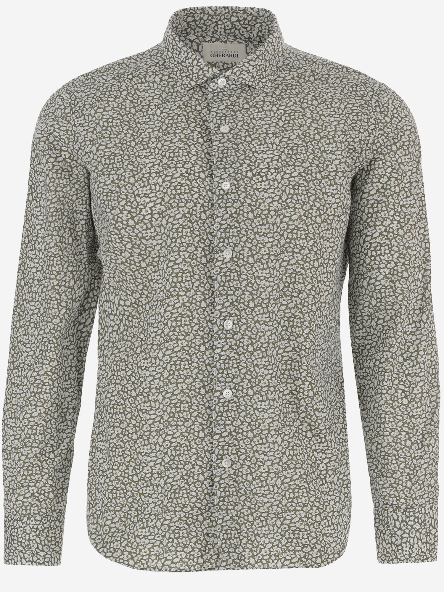 CAMICIA IN LINO CON MOTIVO FLOREALE REGENT7 7656720 GHERARDI 