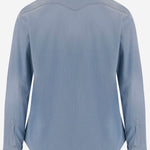 CAMICIA IN DENIM DI COTONE STRETCH WEST 76A2621 GHERARDI 