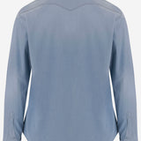CAMICIA IN DENIM DI COTONE STRETCH WEST 76A2621 GHERARDI 