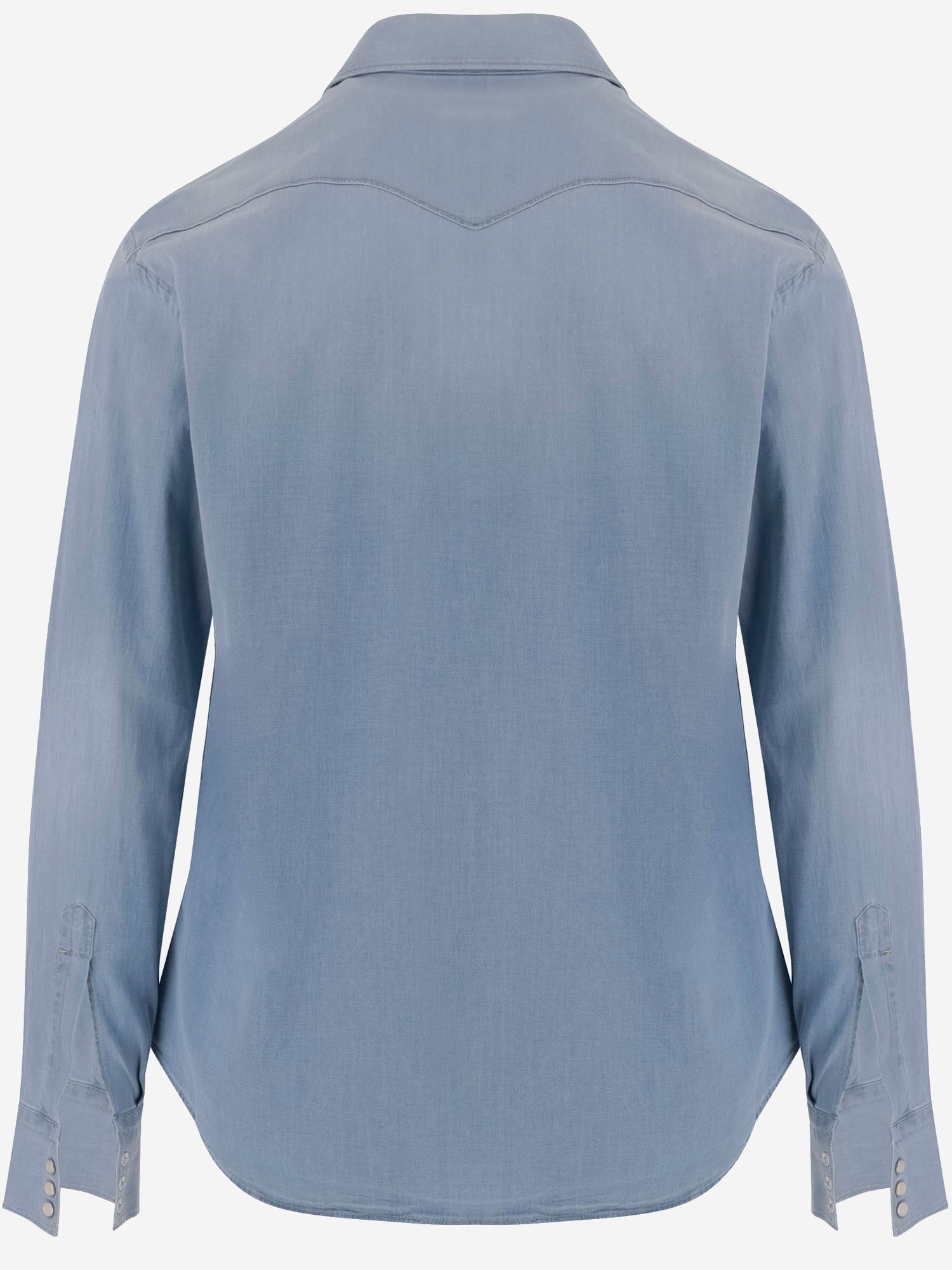 CAMICIA IN DENIM DI COTONE STRETCH WEST 76A2621 GHERARDI 