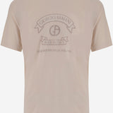 T-SHIRT IN VISCOSA CON STAMPA LOGO GM003034 TE19977F0017 GIORGIO ARMANI 