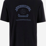 T-SHIRT IN VISCOSA CON STAMPA LOGO GM003034 TE19977FB008 GIORGIO ARMANI 