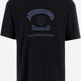 T-SHIRT IN VISCOSA CON STAMPA LOGO GM003034 TE19977FB008 GIORGIO ARMANI 