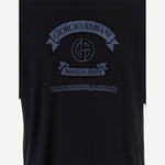 T-SHIRT IN VISCOSA CON STAMPA LOGO GM003034 TE19977FB008 GIORGIO ARMANI 