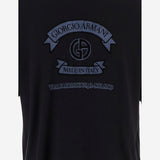 T-SHIRT IN VISCOSA CON STAMPA LOGO GM003034 TE19977FB008 GIORGIO ARMANI 