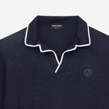 MAGLIA POLO IN LINO E SETA GM003140 AF24710FB010 GIORGIO ARMANI 