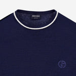 MAGLIA GIROCOLLO IN LINO E SETA GM003520 AF24710FB010 GIORGIO ARMANI 