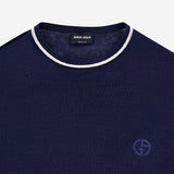 MAGLIA GIROCOLLO IN LINO E SETA GM003520 AF24710FB010 GIORGIO ARMANI 