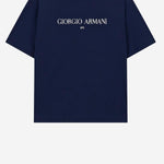 T-shirt in jersey interlock di cotone GM003613 TE10629UB100 GIORGIO ARMANI 
