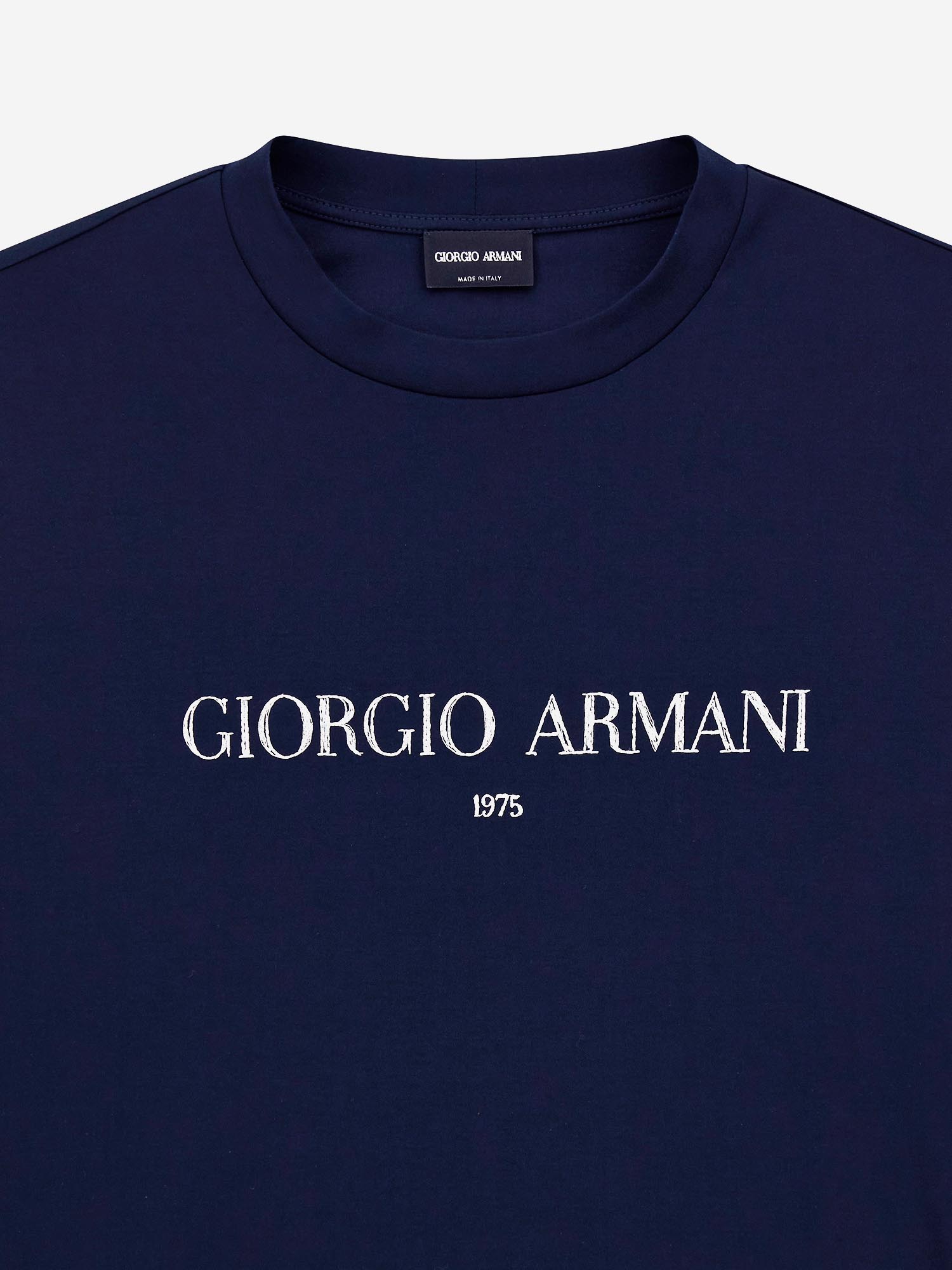 T-shirt in jersey interlock di cotone GM003613 TE10629UB100 GIORGIO ARMANI 