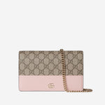 PORTAFOGLIO GG MARMONT BICOLORE CON CATENA 497985 AAFXM5743 GUCCI 