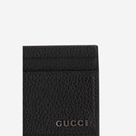 PORTA CARTE IN PELLE CON LOGO 771157 AABXM1000 GUCCI 