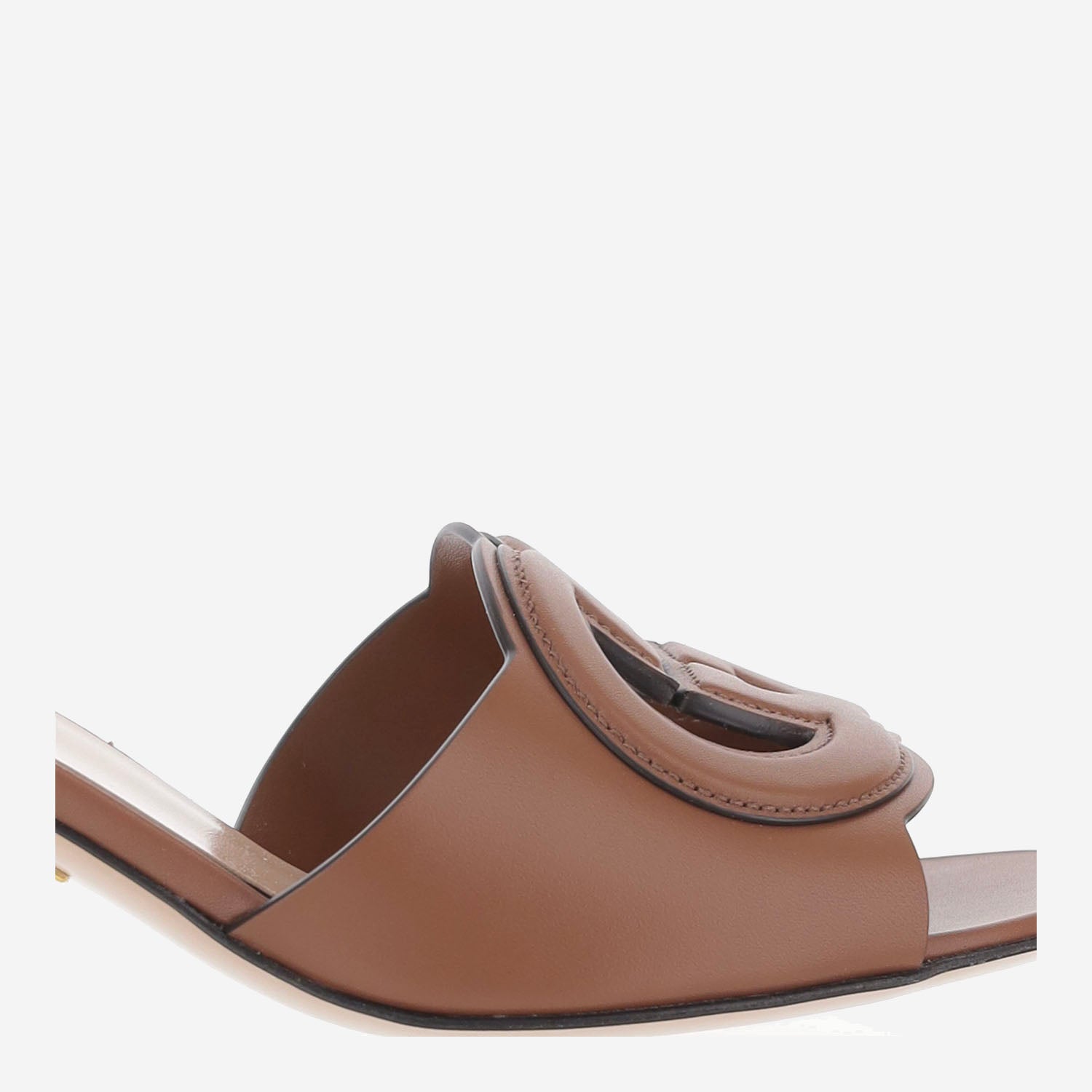 SANDALI SLIDER IN PELLE CON LOGO 782413 AAAZG2535 GUCCI 