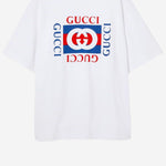 T-SHIRT IN COTONE CON STAMPA LOGO 784361 XJGKA9074 GUCCI 