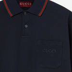 POLO RICAMATA IN COTONE STRETCH 795174 XJEOX4794 GUCCI 