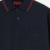 POLO RICAMATA IN COTONE STRETCH 795174 XJEOX4794 GUCCI 
