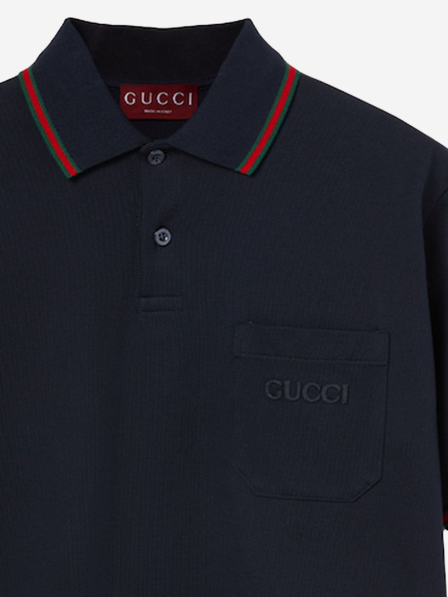 POLO RICAMATA IN COTONE STRETCH 795174 XJEOX4794 GUCCI 