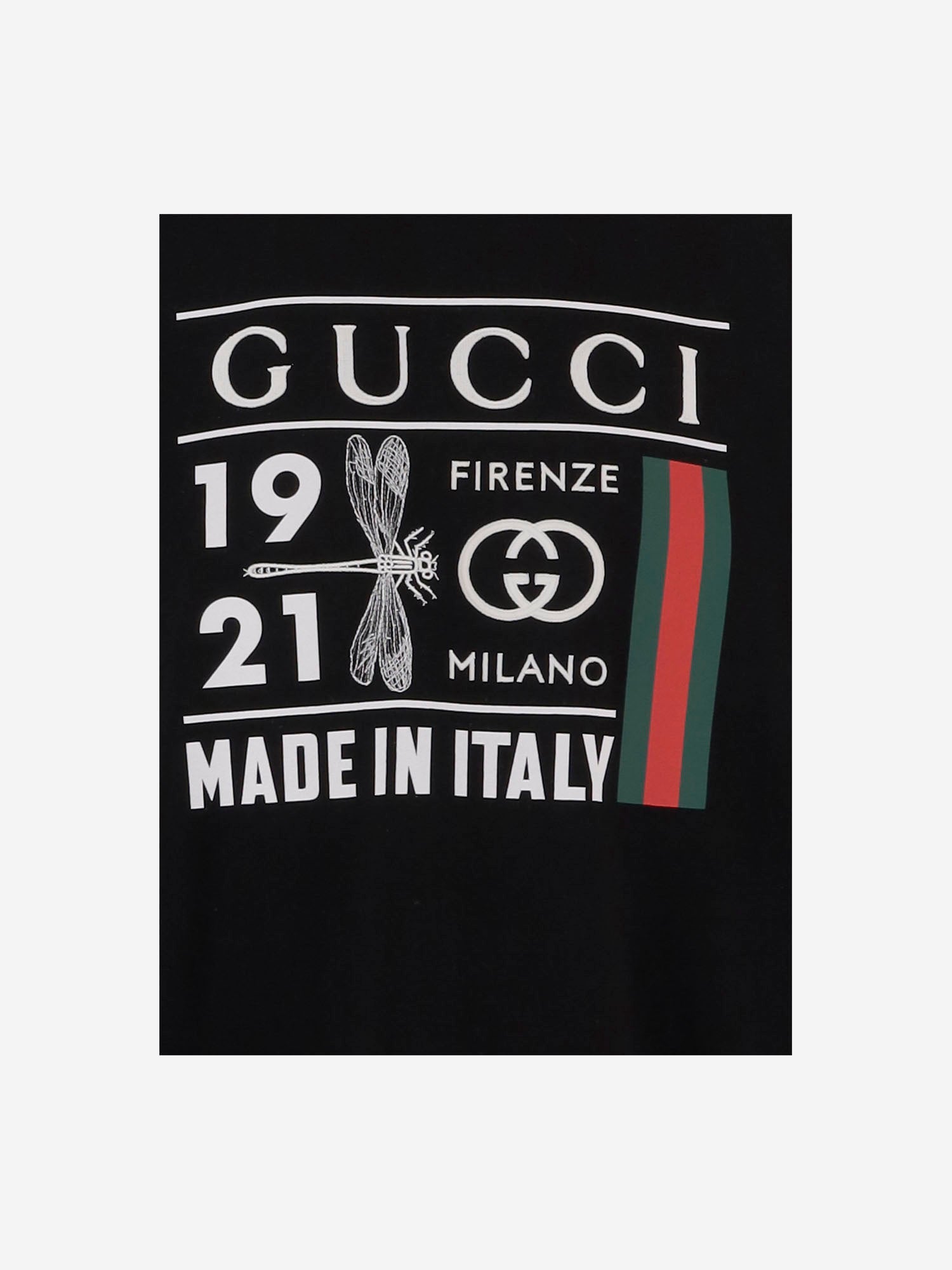 T-SHIRT IN COTONE CON STAMPA 798115 XJHSF1043 GUCCI 
